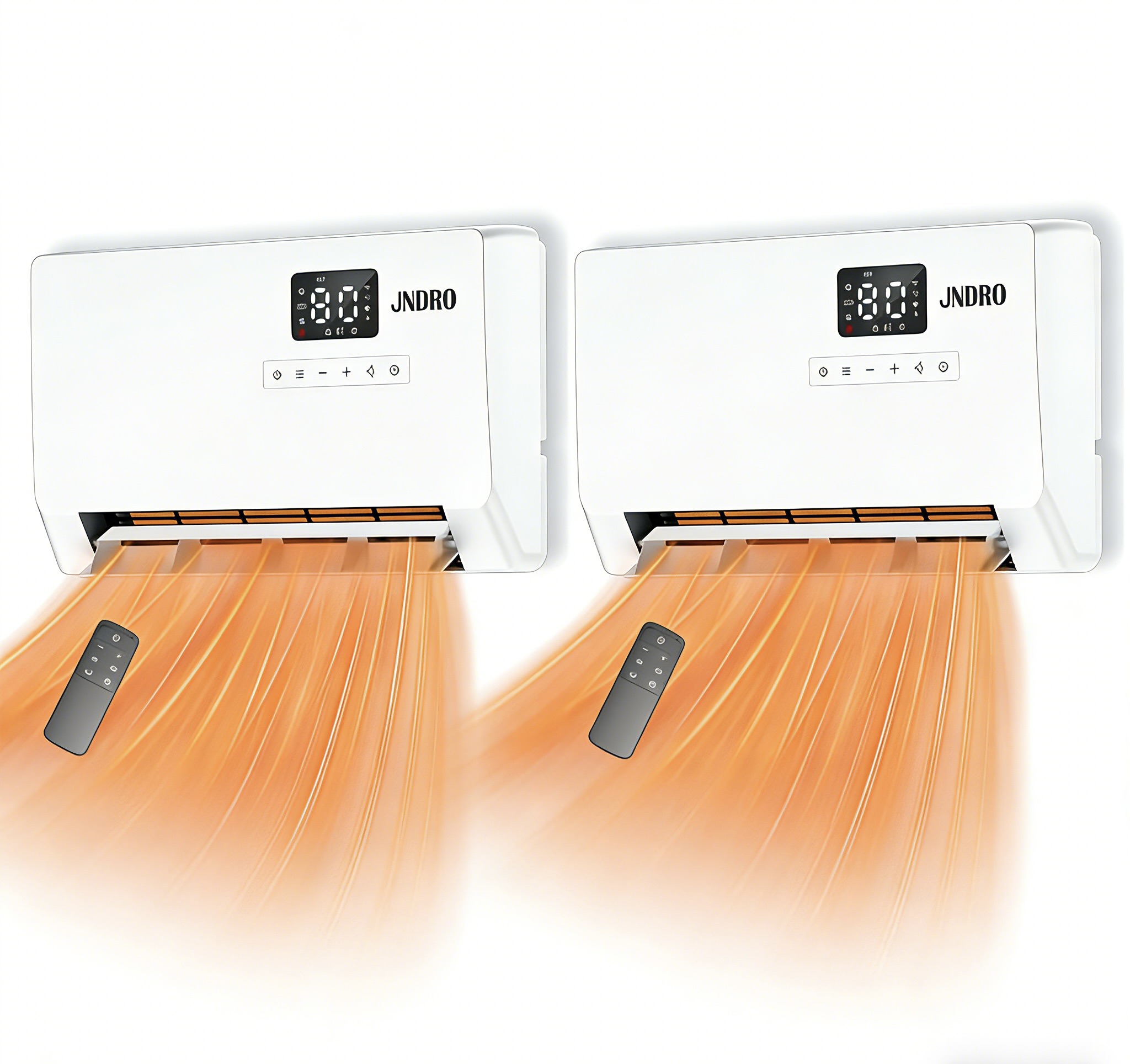 Smart Wall Heater, 1500W Fast Heating Electric Space Heater for Indoor Use, Wall Mounted Panel Heater with Oscillation Modes, 24-Hour Timer Overheat Protection for Bedroom, Bathroom, Office