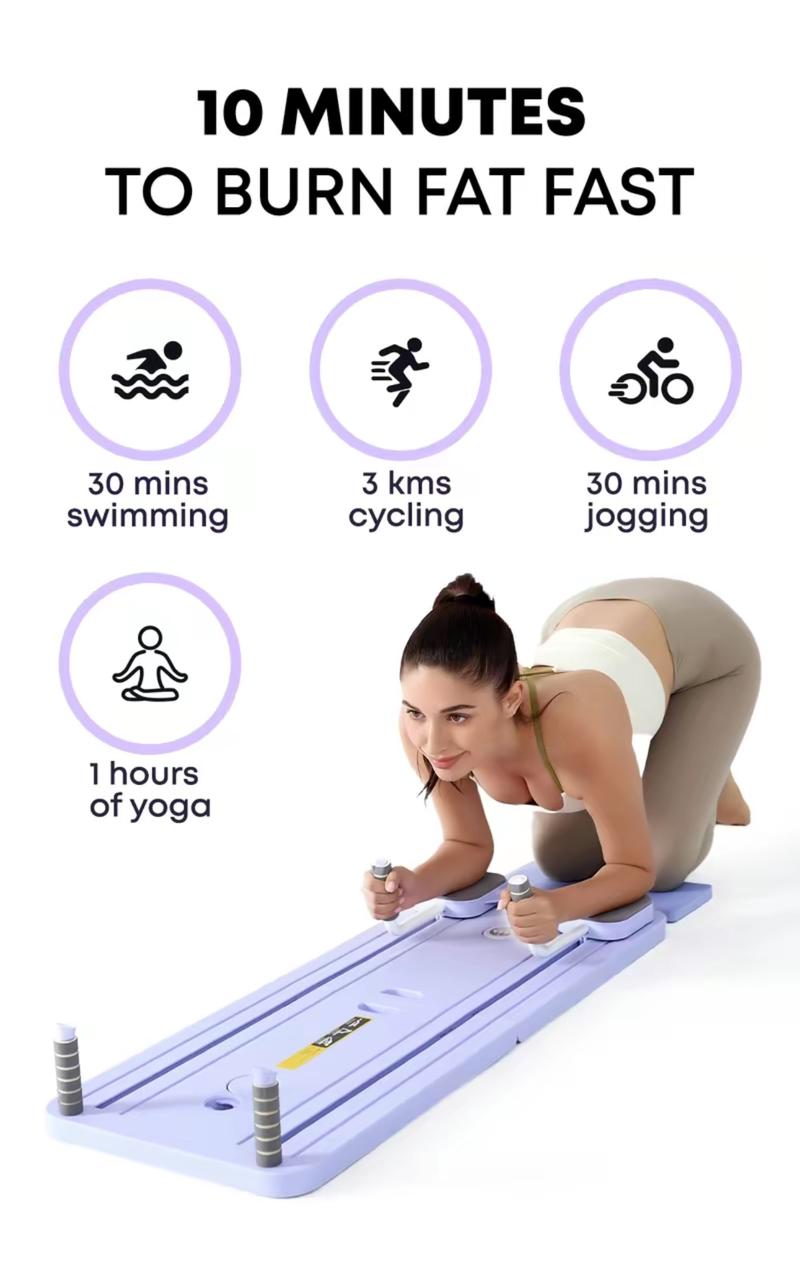 TerraGym Pilates Board,Multi-functional Ab Exercise Board,FoldableHome Pilates Reformer with Knee Mat ,Timer andResistance Bands,Abs Workout Equipment forAbdominal & Core Strength Training #TikTokShopBlackFriday  #TikTokShopCyberMonday