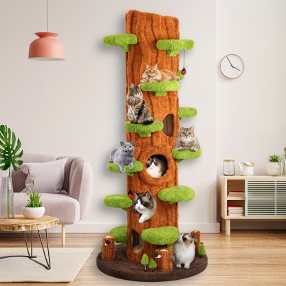 🔥Clearance discount last 1% stock🔥 🐱 Oversized Luxury Cat Tree Tower for Multi-Cat Homes