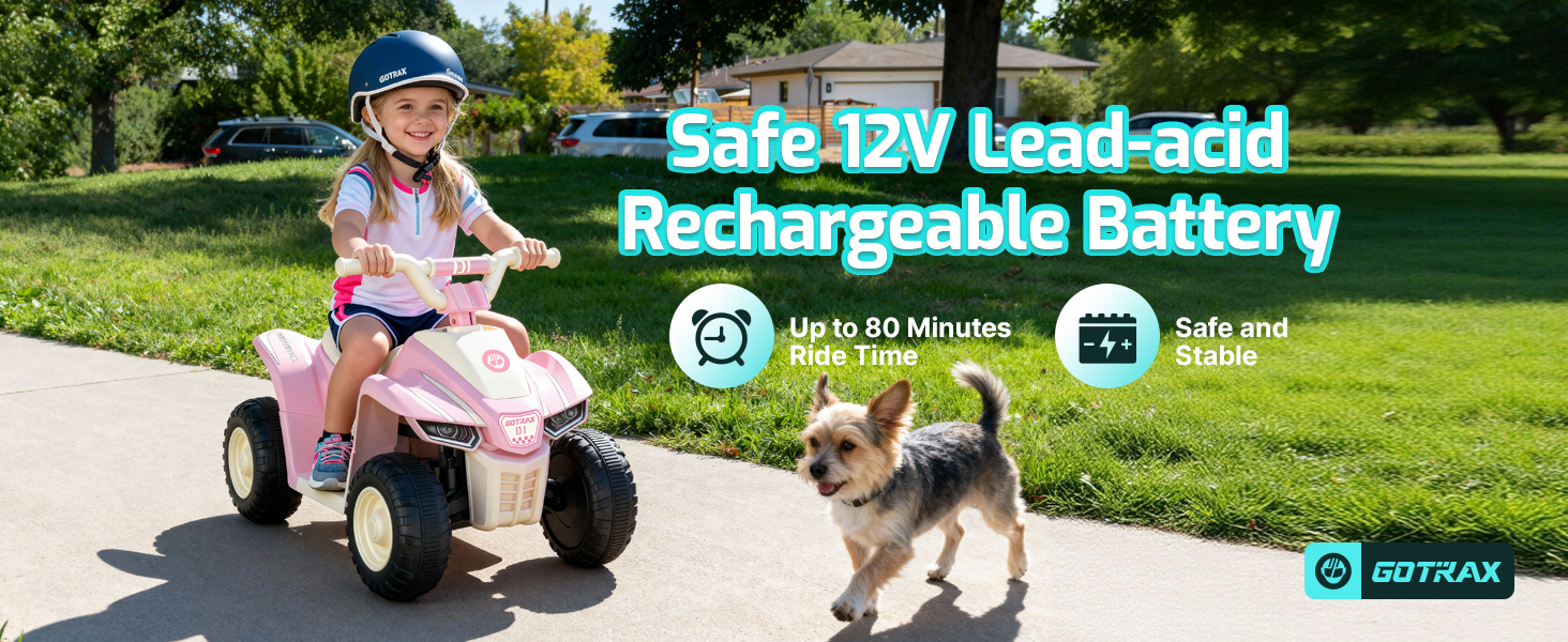 a girl ride the ride on toys for fun on the community