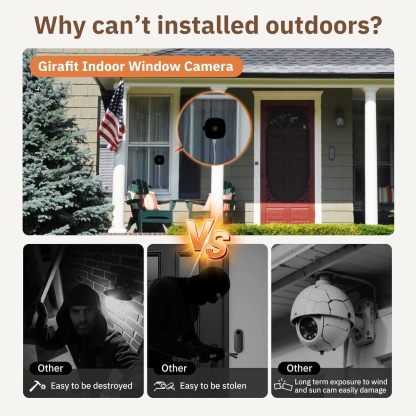 3MP 2K Window Camera,2.4GHz & 5GHz WiFi Indoor Cameras