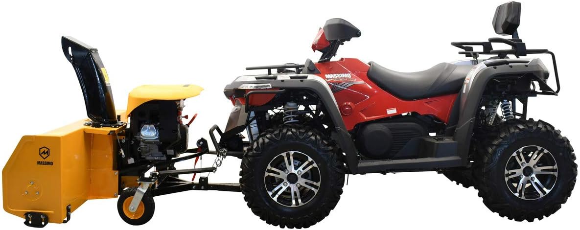 M Massimo Motor 60" Wide 420cc Gas Engine, Electric Start, 2-Stage Self Propelled Snow Blower Attachment (UTV/ATV Not Included)