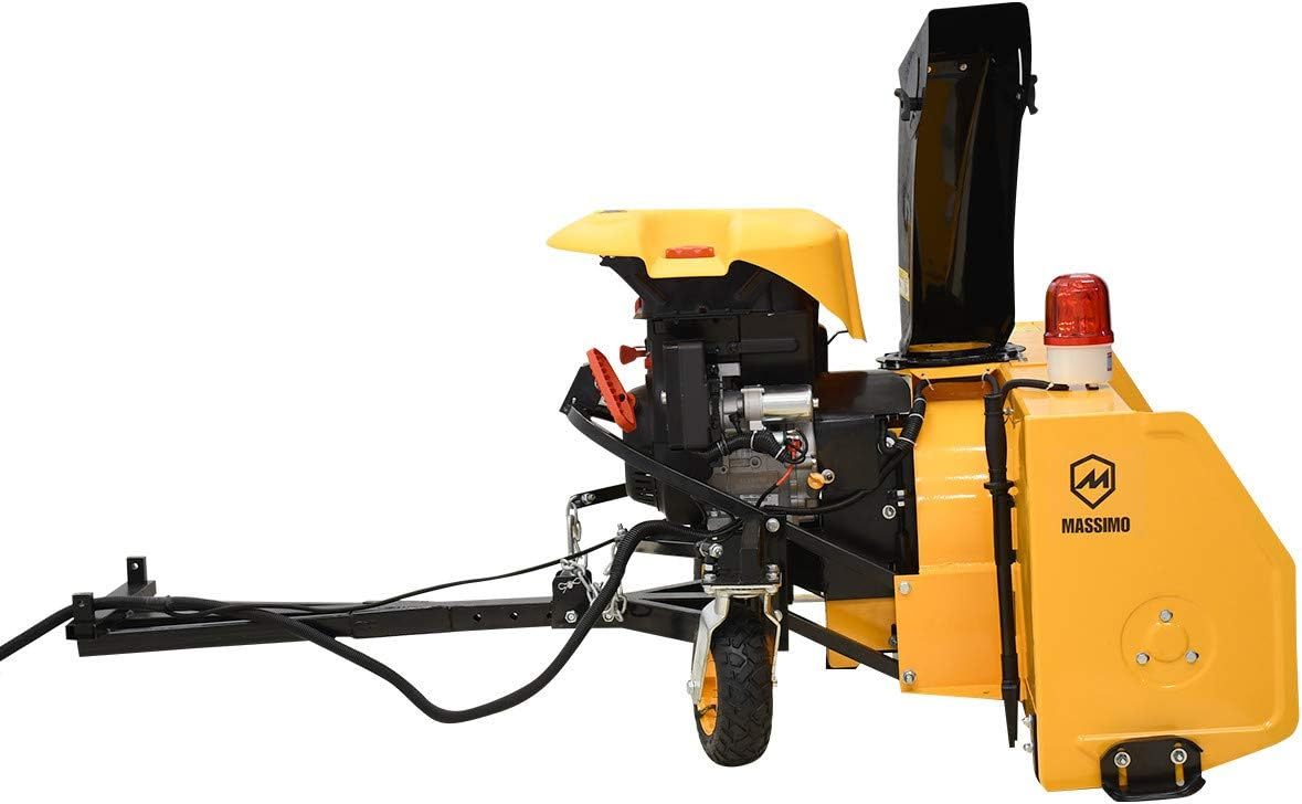 M Massimo Motor 60" Wide 420cc Gas Engine, Electric Start, 2-Stage Self Propelled Snow Blower Attachment (UTV/ATV Not Included)