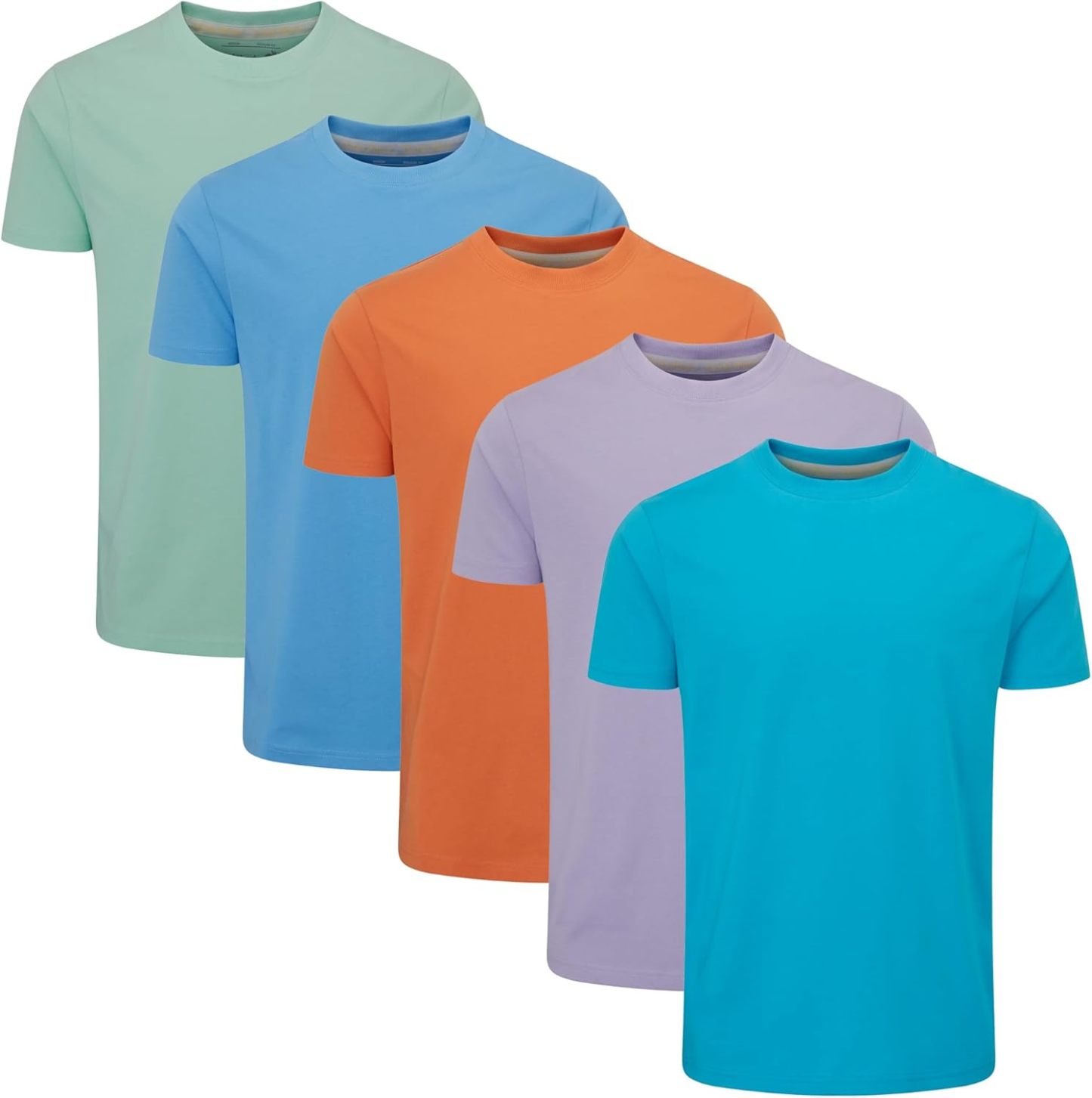 Charles Wilson Men's 5 Pack Crew Neck T-Shirt