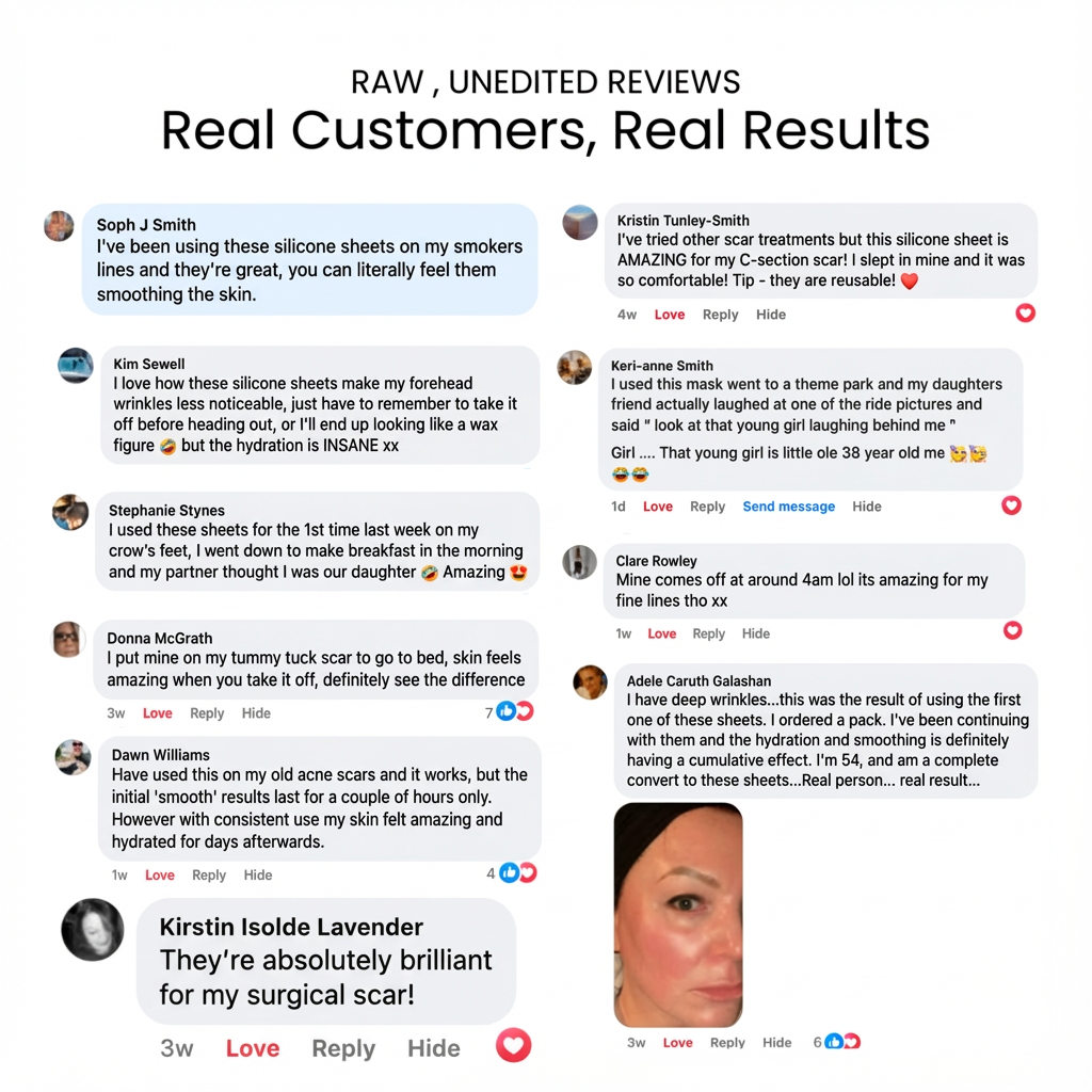 Glowli Silicone Collagen Sheets for Scars & Wrinkles