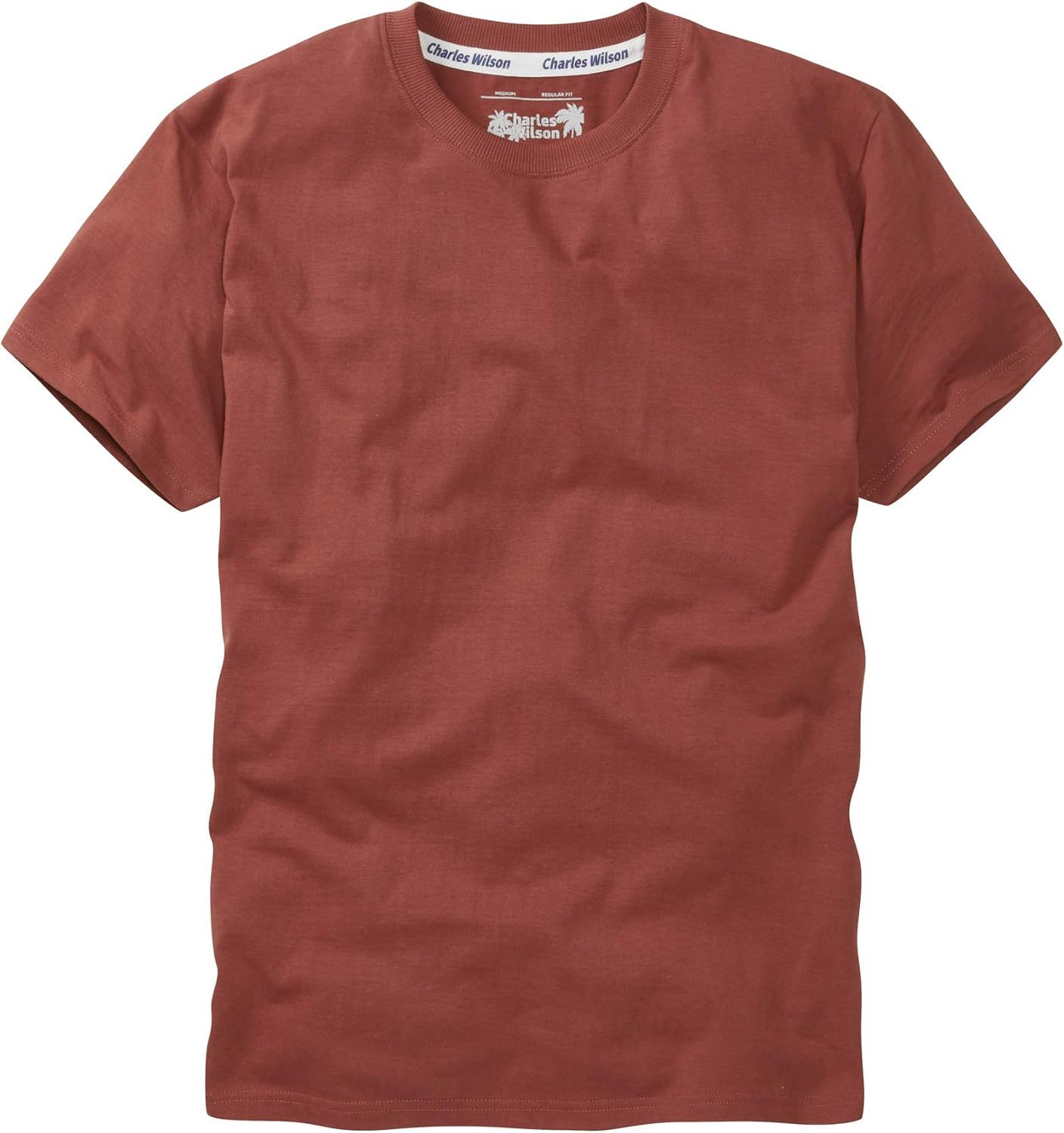 Charles Wilson Men's 5 Pack Crew Neck T-Shirt