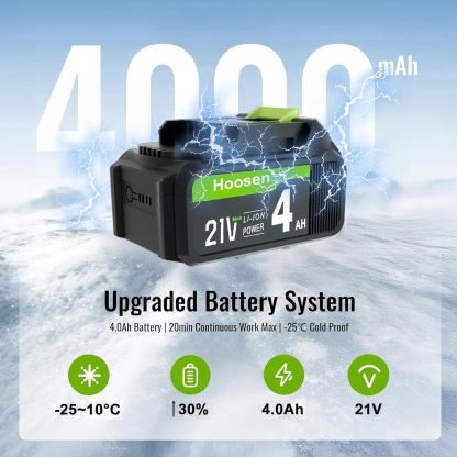 Cordless Snow Shovel, 21V Electric Cordless Snow Blower with Battery and Charger, 19FT Throw Distance, Lightweight 9.9lb for Driveway, Steps, Patio, Sidewalk(Red)