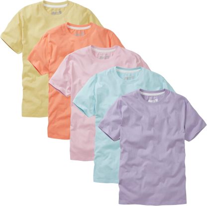 Charles Wilson Men's 5 Pack Crew Neck T-Shirt
