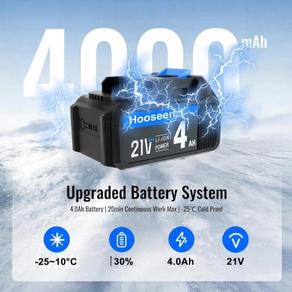 Cordless Snow Shovel, 21V Electric Cordless Snow Blower with Battery and Charger, 19FT Throw Distance, Lightweight 9.9lb for Driveway, Steps, Patio, Sidewalk(Red)