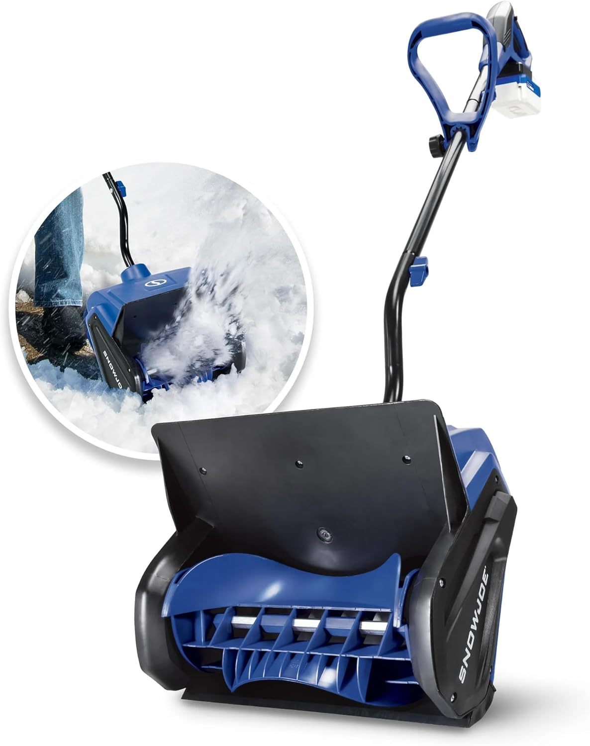Snow Joe 24V Cordless Electric Snow Shovel Kit w/ Cover & Scraper, 13" Clearing Path, 400W Motor - Heavy-Duty Snow & Ice Removal for Driveway & Walkway, 24V-SS13-TV1