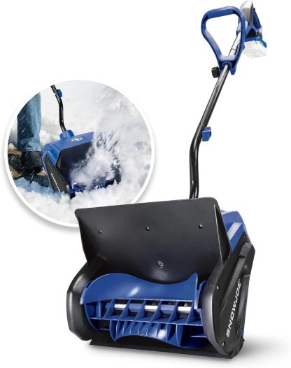 Snow Joe 24V Cordless Electric Snow Shovel Kit w/ Cover & Scraper, 13" Clearing Path, 400W Motor - Heavy-Duty Snow & Ice Removal for Driveway & Walkway, 24V-SS13-TV1
