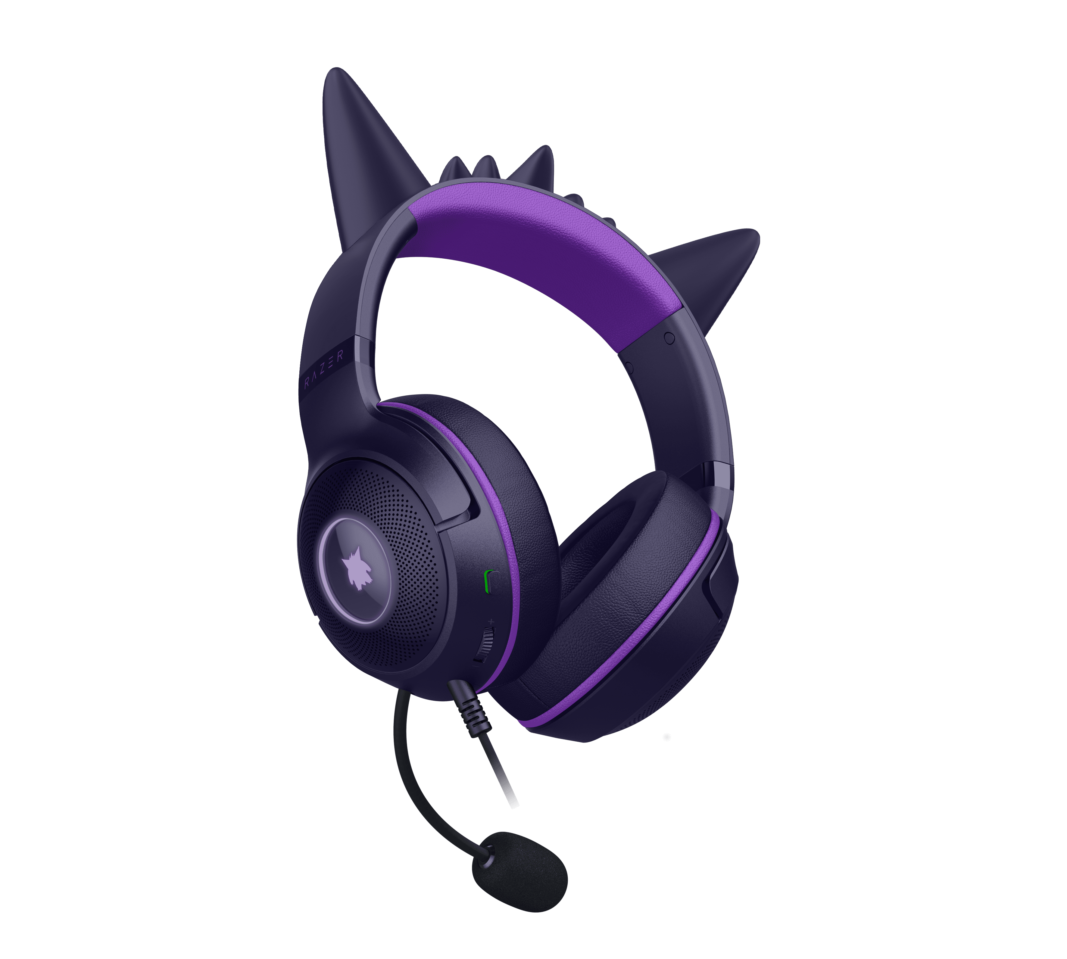 Razer Kraken Kitty V2 USB PC Gaming Headset, Stream Reactive, Pokemon Gengar Edition