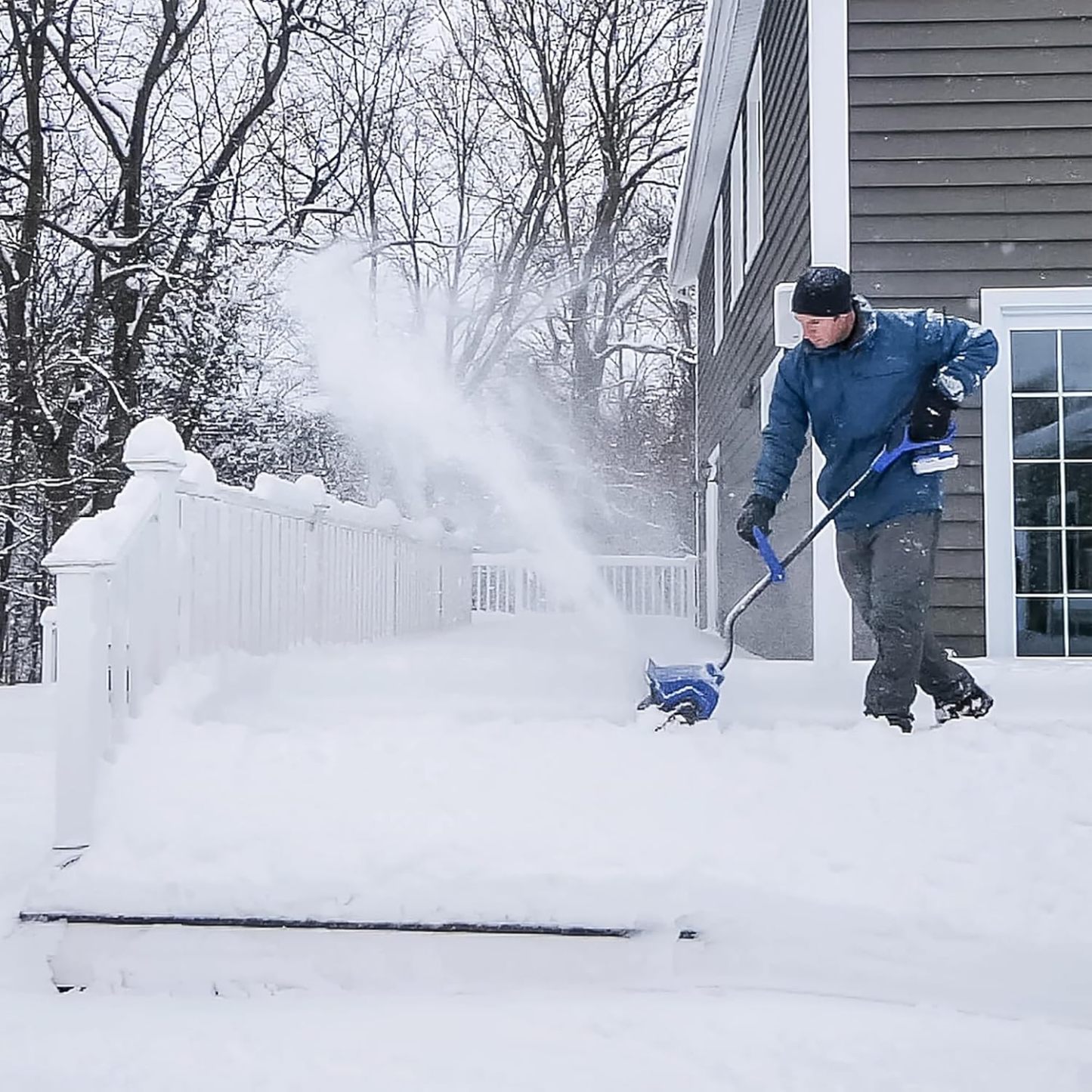 Snow Joe 24V Cordless Electric Snow Shovel Kit w/ Cover & Scraper, 13" Clearing Path, 400W Motor - Heavy-Duty Snow & Ice Removal for Driveway & Walkway, 24V-SS13-TV1