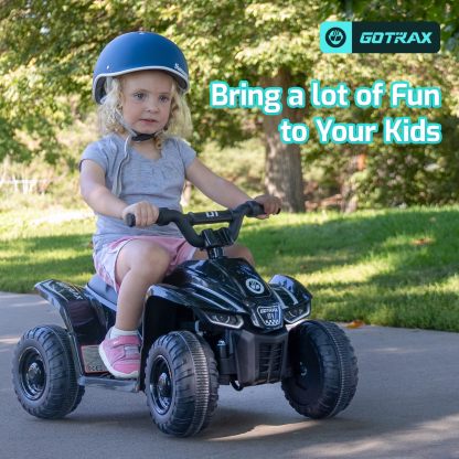 Gotrax RT1 Ride on Toys for Toddlers 1.5-4, Safe 12V Lead-acid Battery up to 80 Minutes, Forward/Reverse 2 Gears, Max 1.5MPH Speed&8" Big Tire, Electric Vehicle ATV Car Best Gift for Age1.5–4 Boy Girl