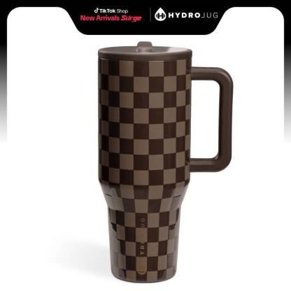 HydroJug Traveler | Leak-Proof Insulated Tumbler with Flip Straw & Cup Holder Fit Flasks Lid