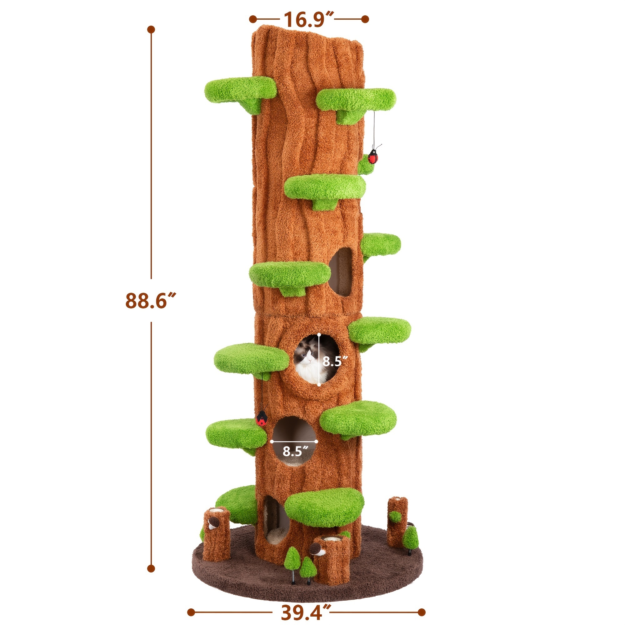 🔥Clearance discount last 1% stock🔥 🐱 Oversized Luxury Cat Tree Tower for Multi-Cat Homes