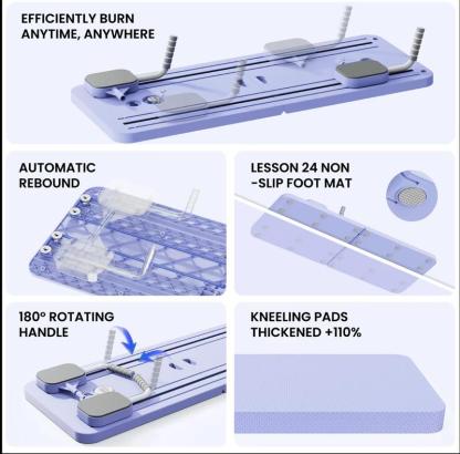 TerraGym Pilates Board,Multi-functional Ab Exercise Board,FoldableHome Pilates Reformer with Knee Mat ,Timer andResistance Bands,Abs Workout Equipment forAbdominal & Core Strength Training #TikTokShopBlackFriday  #TikTokShopCyberMonday-zzh