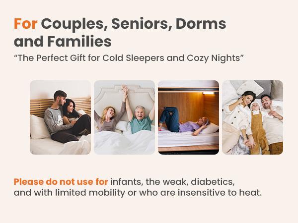 【NEW YEAR DEAL】Heated Mattress Pad &ndash; Quilted Electric Bed Warmer with 12 Heat Settings, 10‑Hour Auto Shut‑Off, Machine Washable,White