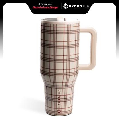 HydroJug Traveler | Leak-Proof Insulated Tumbler with Flip Straw & Cup Holder Fit Flasks Lid