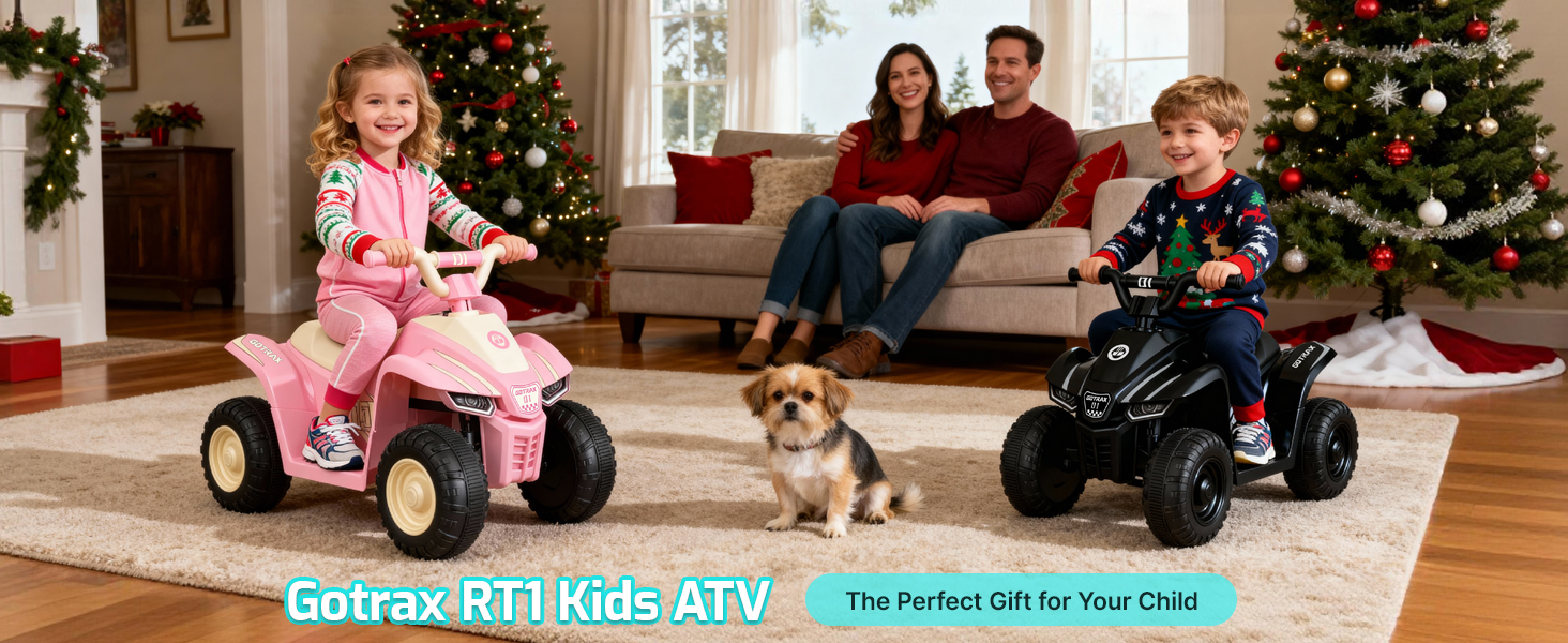 parents send a kids ATV as a christmas gift to their kids