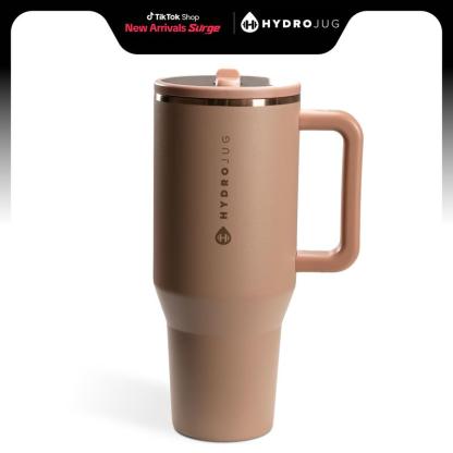 HydroJug Traveler | Leak-Proof Insulated Tumbler with Flip Straw & Cup Holder Fit Flasks Lid