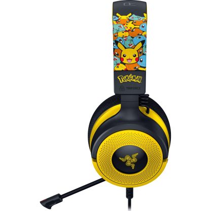 Razer Kraken V4 X Wired Gaming Headset: 40 mm Drivers - Cardioid Mic - Memory Foam Cushions - Chroma RGB Lighting - Type C & Type A Cable - for PC, Mac, PS5, Nintendo Switch - Pokémon Edition
