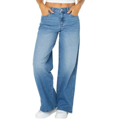 Celebrity Pink Women's and Women's Plus Baggy Wide Leg Jeans, Sizes 1-24