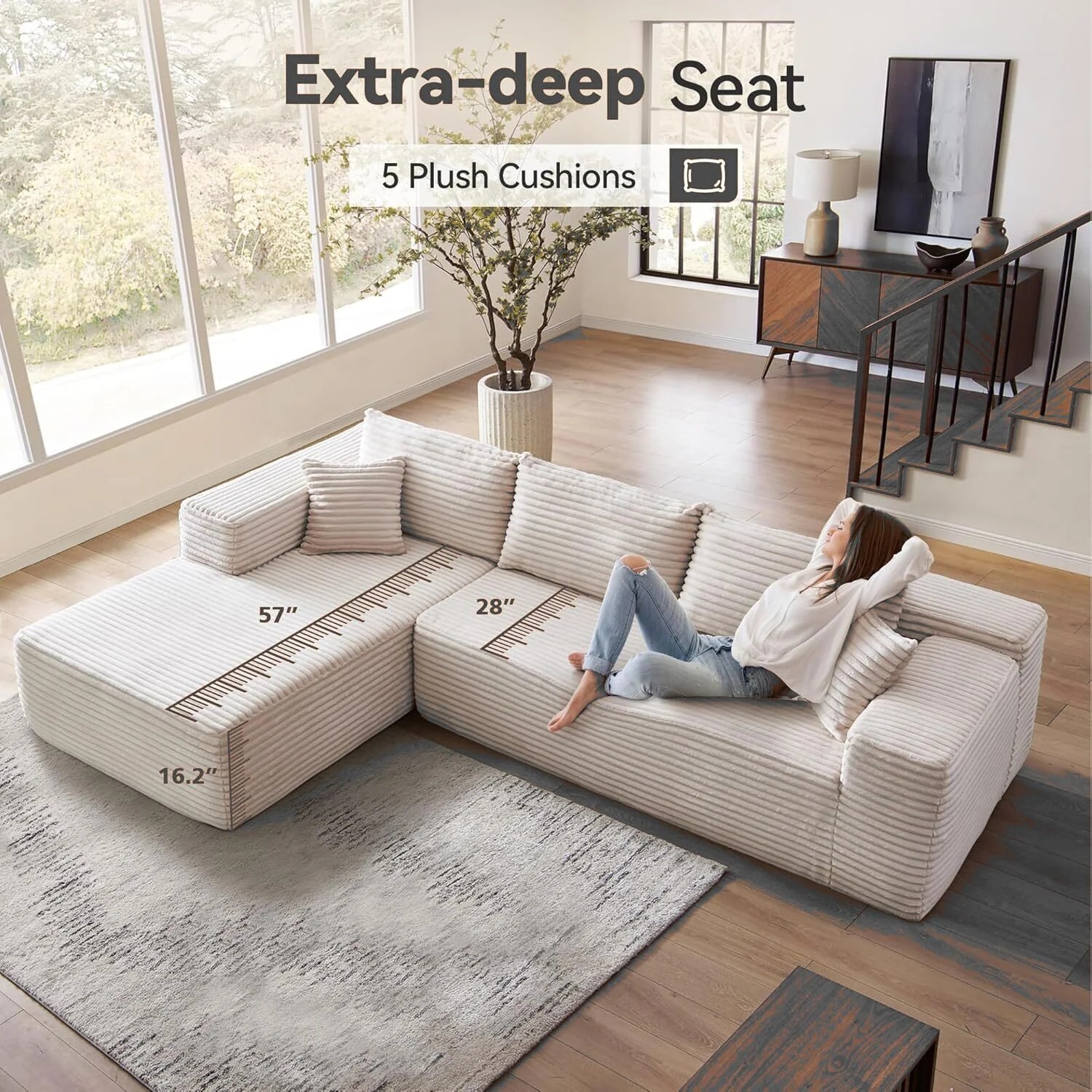 VIRAL BONELESS COUCH Melt into comfort with a couch so soft, it's like getting hugged by a cloud.