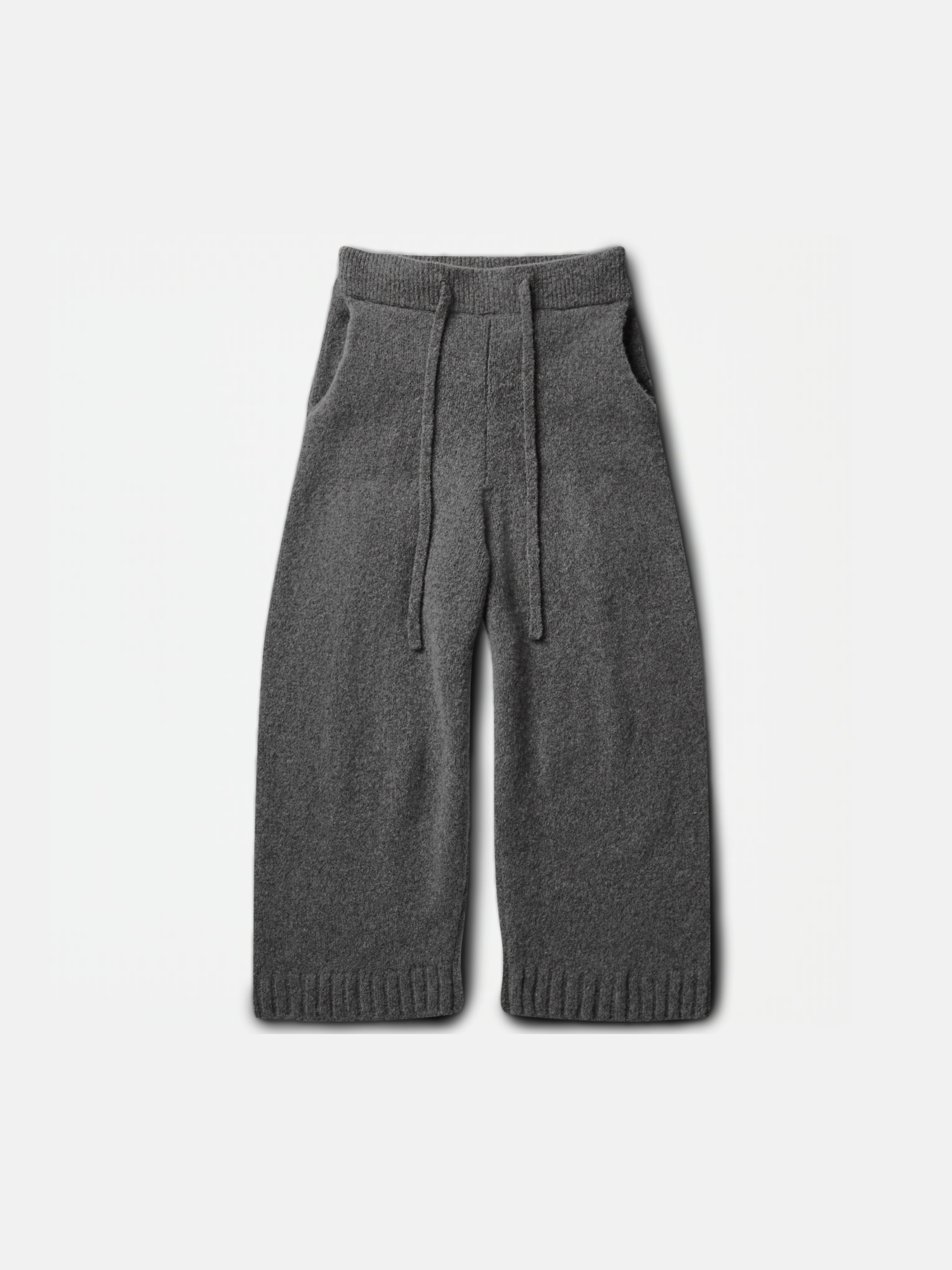 WOOL-KNIT PANTS | GRAY