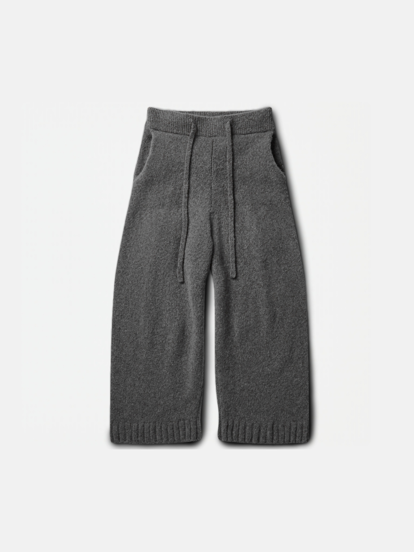 WOOL-KNIT PANTS | GRAY