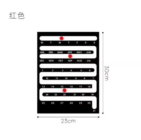 Urbanista® Sliding Perpetual Creative Calendar