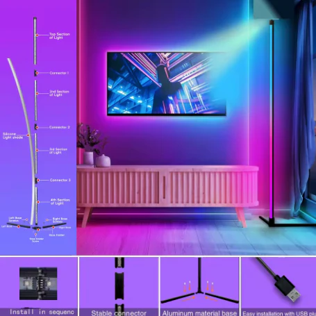 Urbanista® Modern Stand Floor Lamp with Music Sync