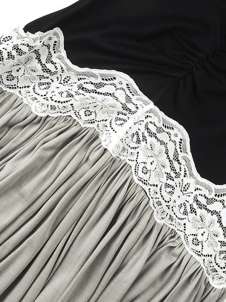 Jayadeva Cutout Lace Ruch Maxi Dress