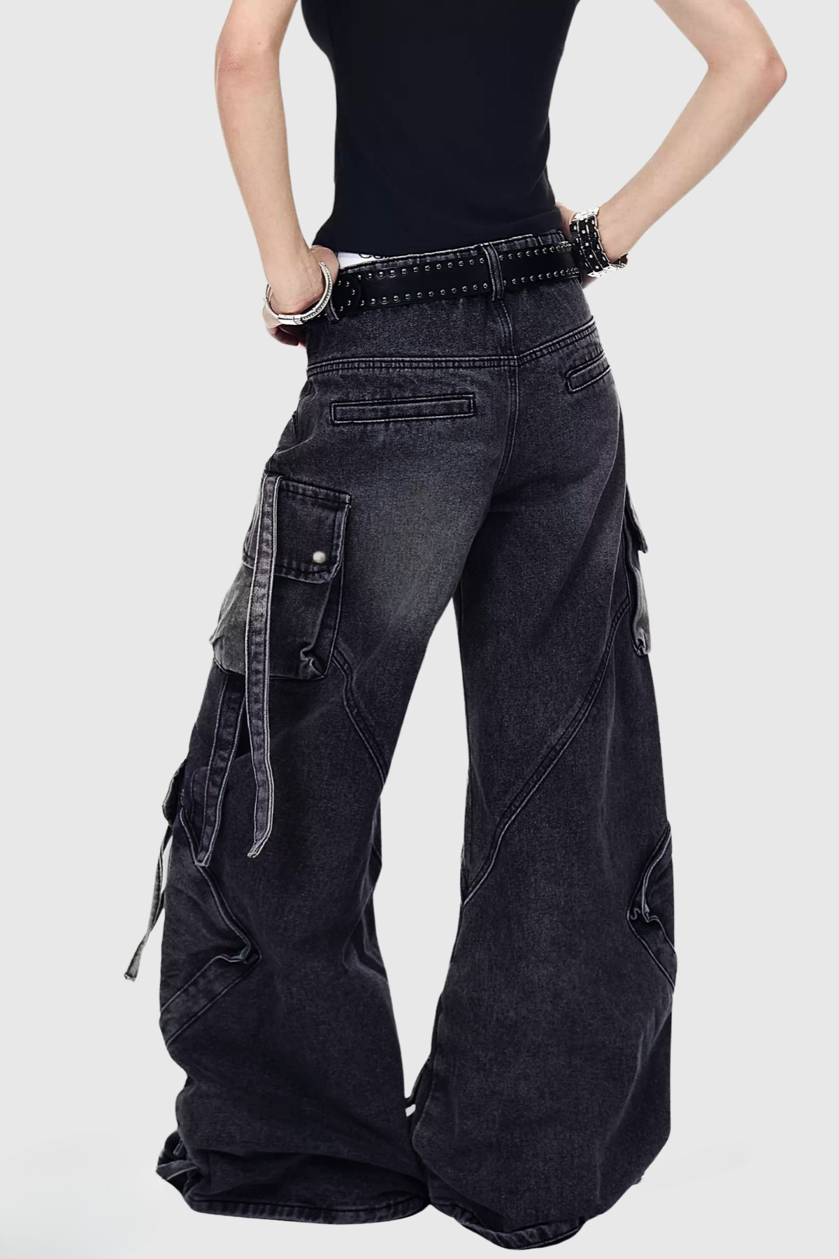 Florianne Zipper Cargo Jeans