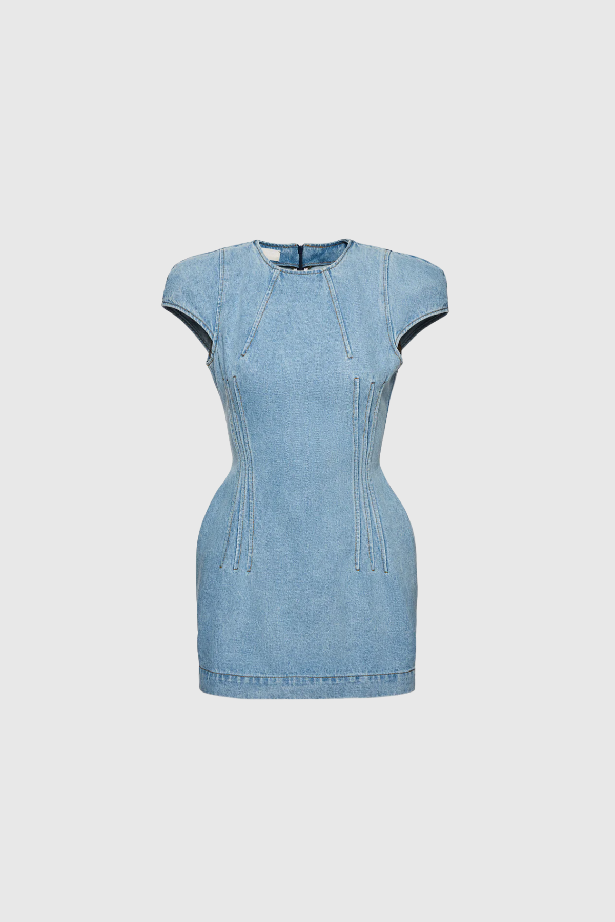 Jabulile Denim Ruch Mini Dress