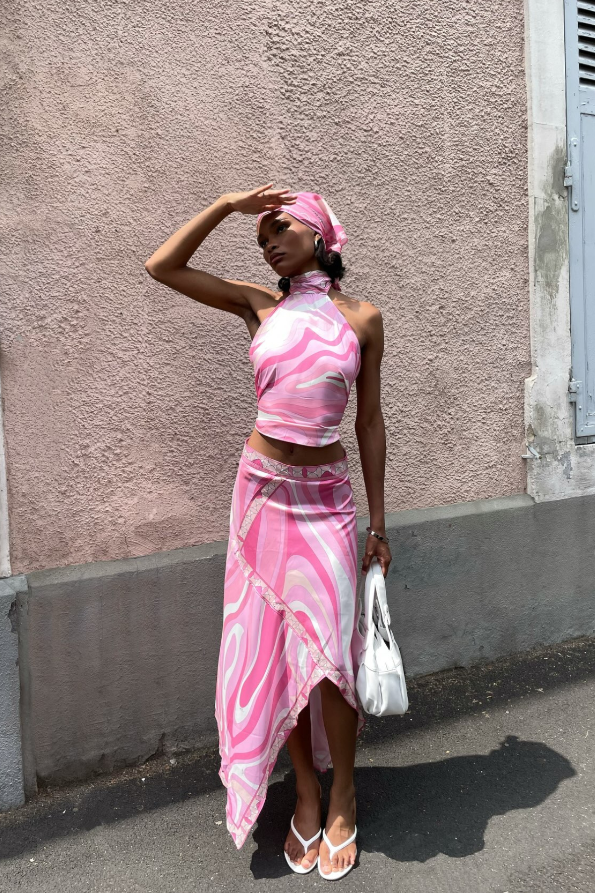 Hardmod Print Split Three Piece Skirt Set