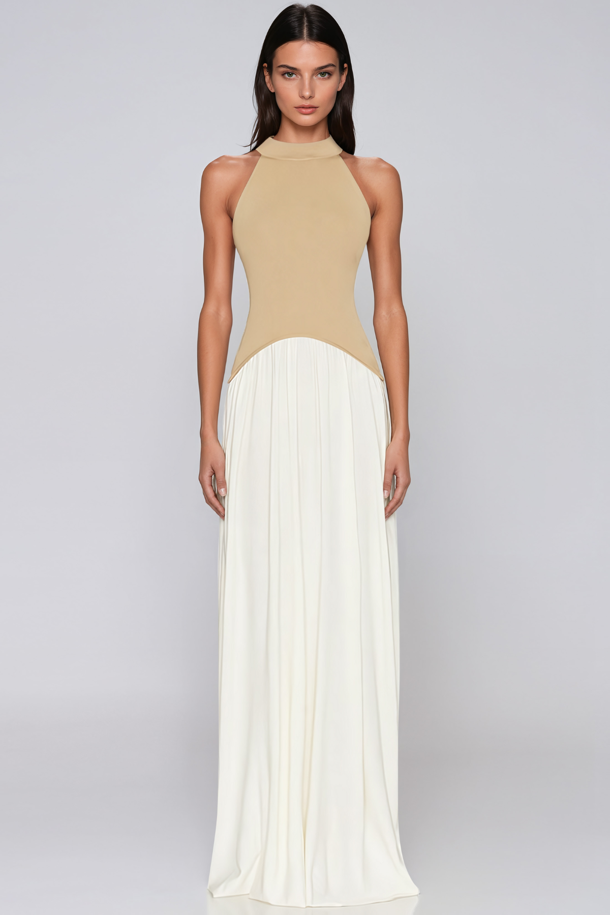 Jazmin Sleeveless Ruch Maxi Dress