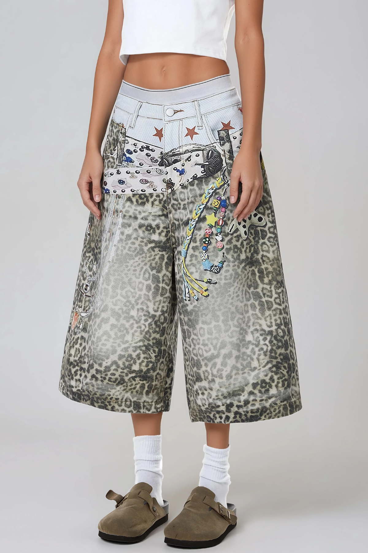 Heru Print Baggy Jeans