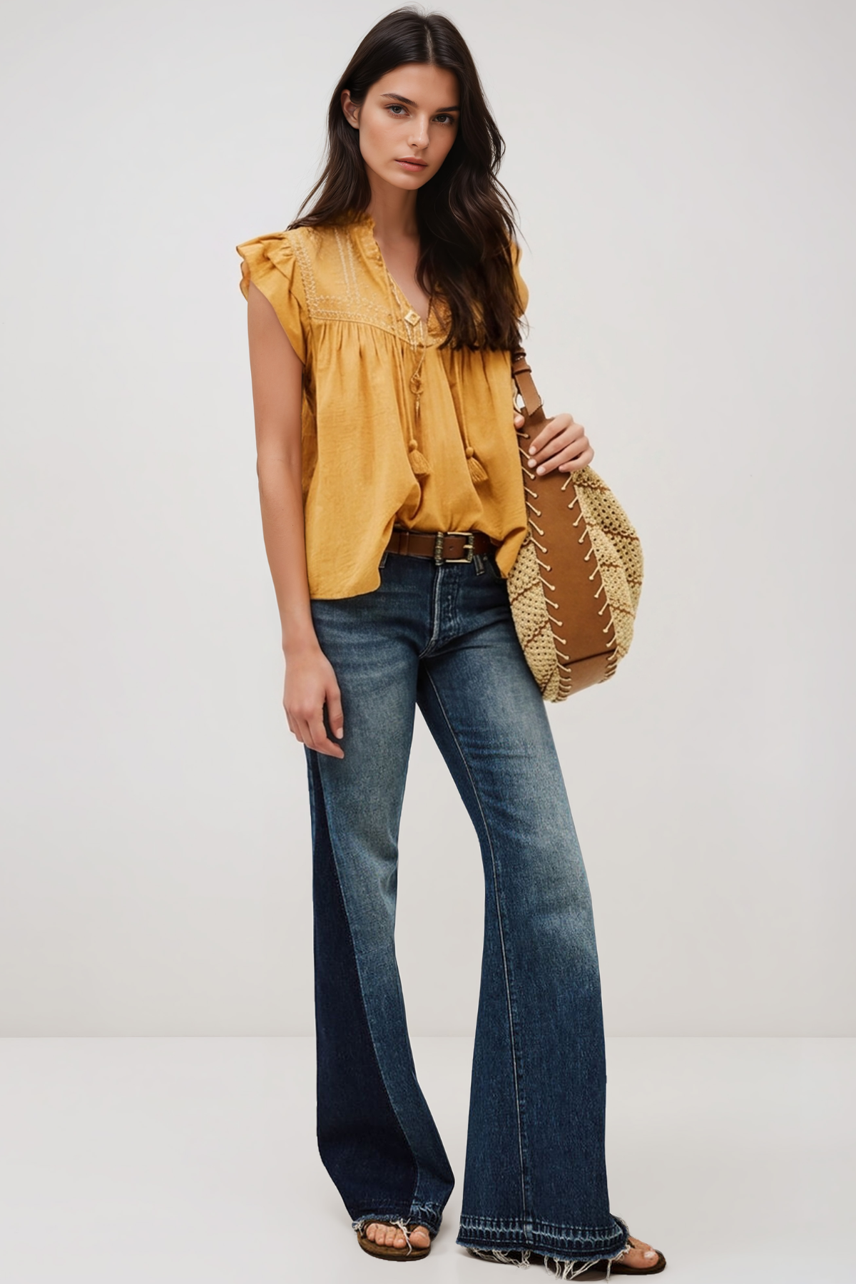 Hermogenes Ruch Embroidered Top In Yellow