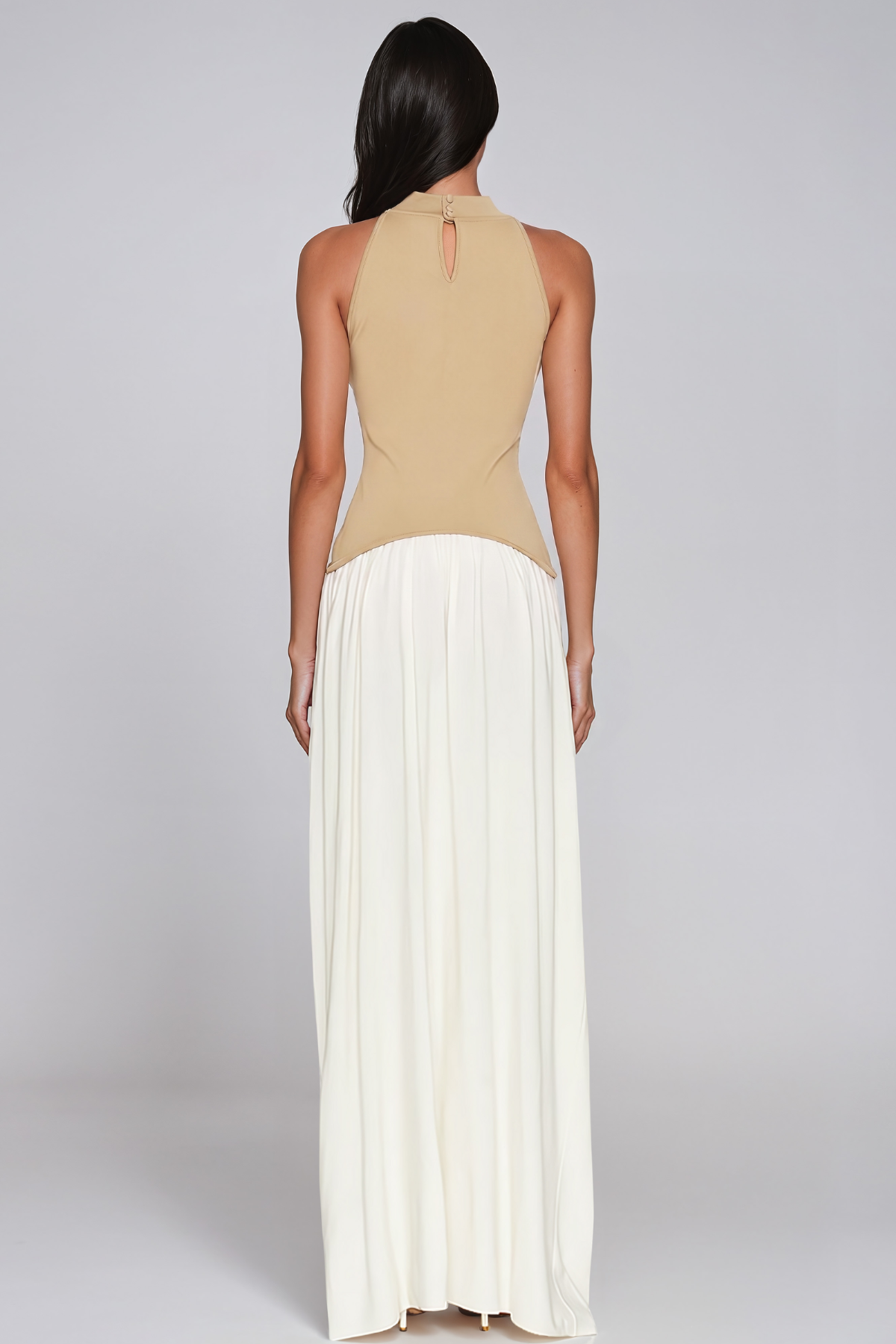 Jazmin Sleeveless Ruch Maxi Dress