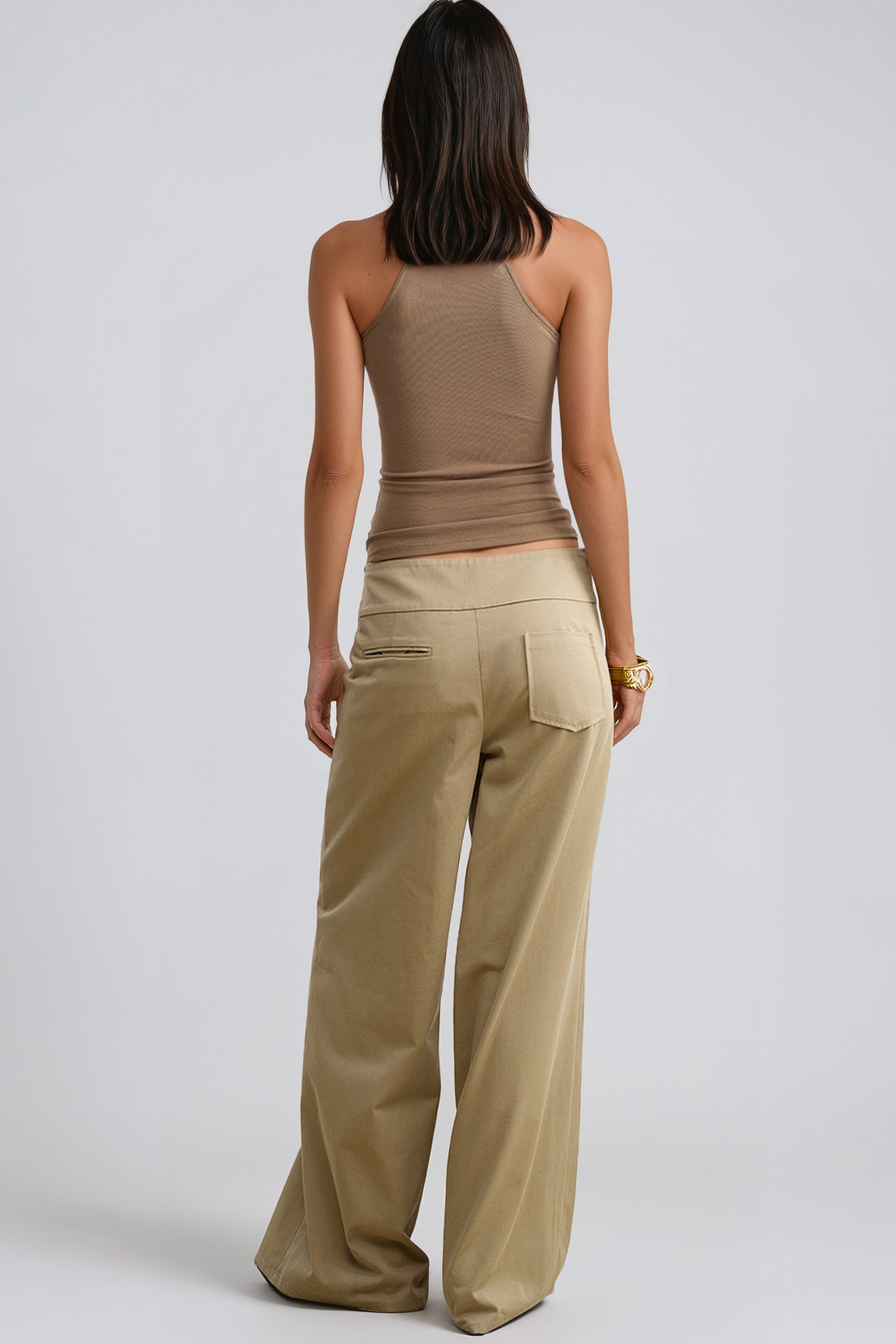 Hermenegilda Tie Up Wide Leg Pants