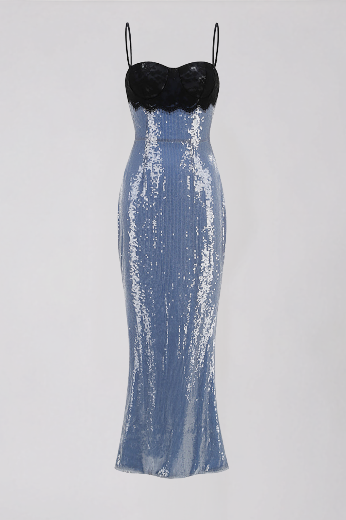 Kahiau Spaghretti Sequin Maxi Dress