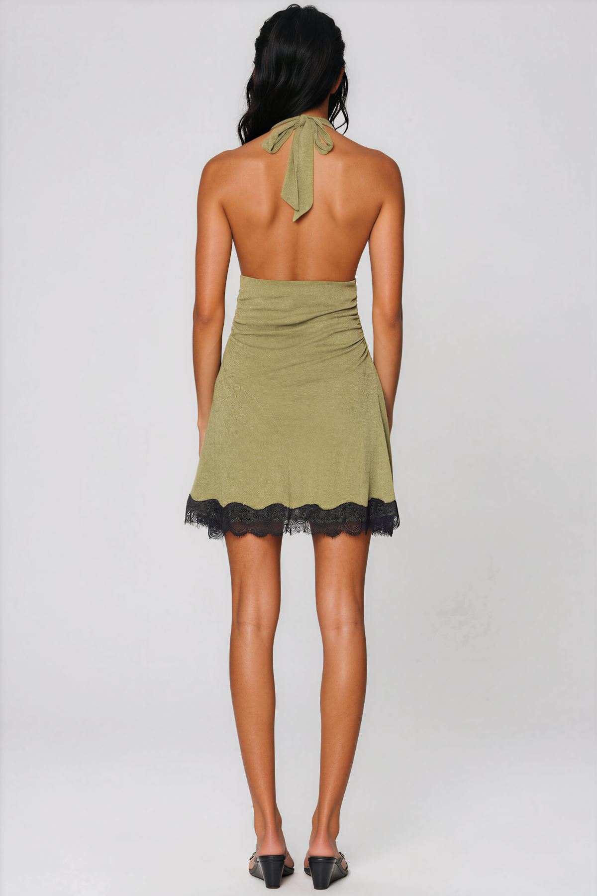 Kalb Halter Lace Mini Dress