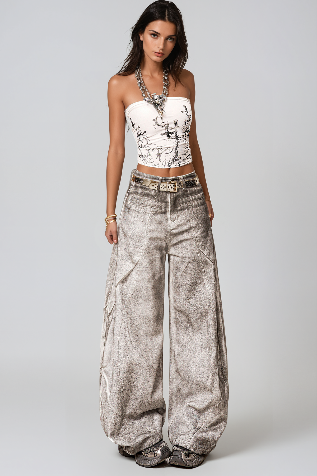 Hermenegildo Bleached  Wide LegJeans