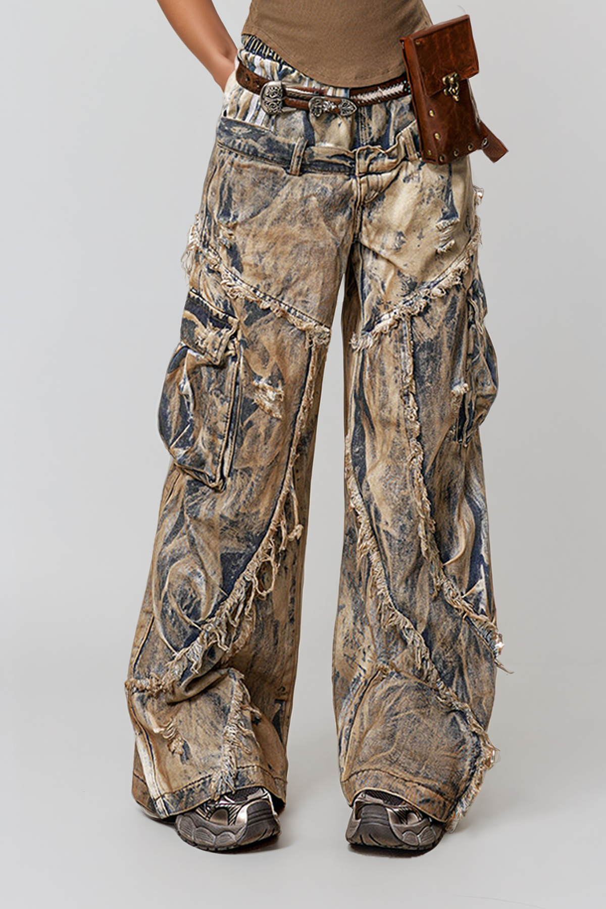 Hermine Ripped Fringe Jeans