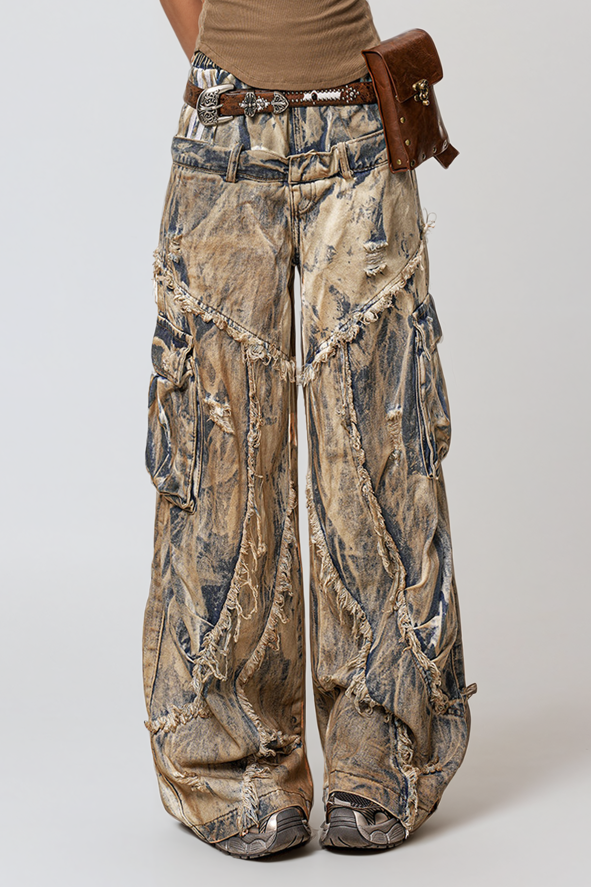 Hermine Ripped Fringe Jeans