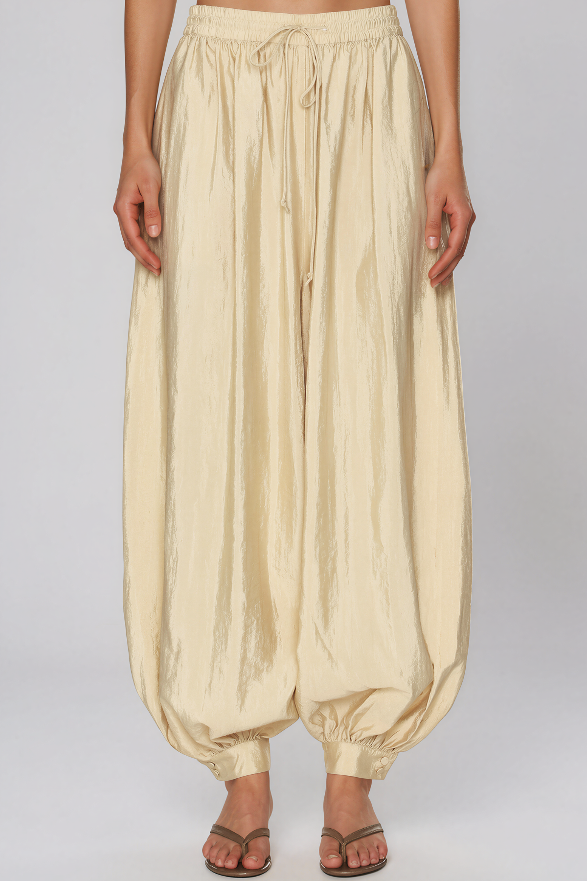 Kalin Halter Neck Draped Pants Set