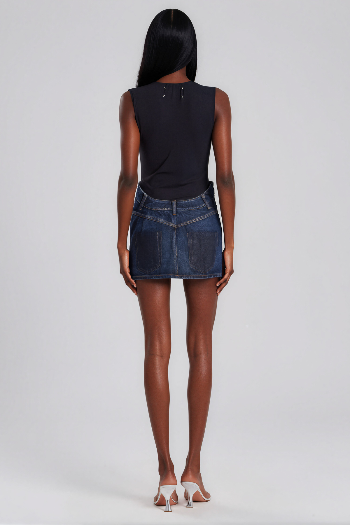 Kahnay Denim Mini Skirt