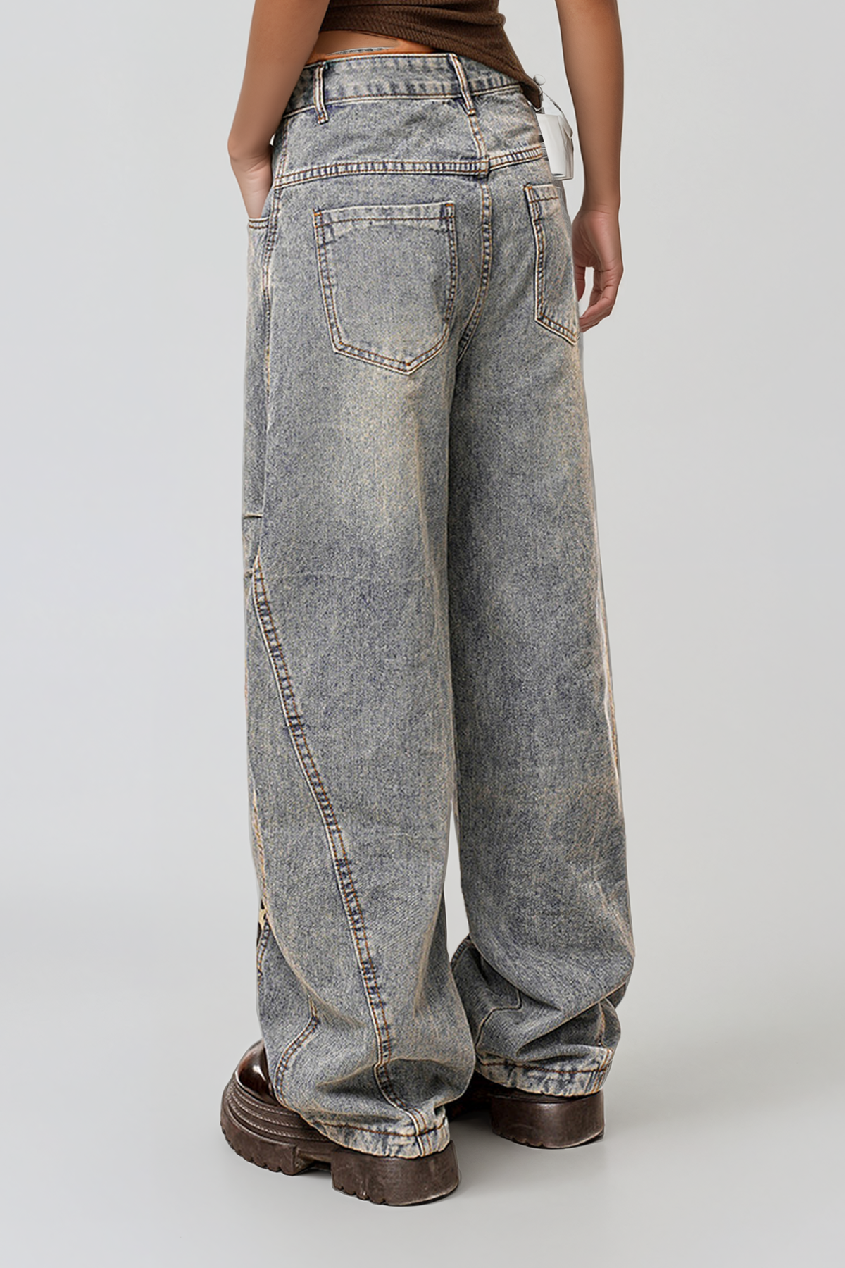 Herminia Leopard Deconstruct Jeans