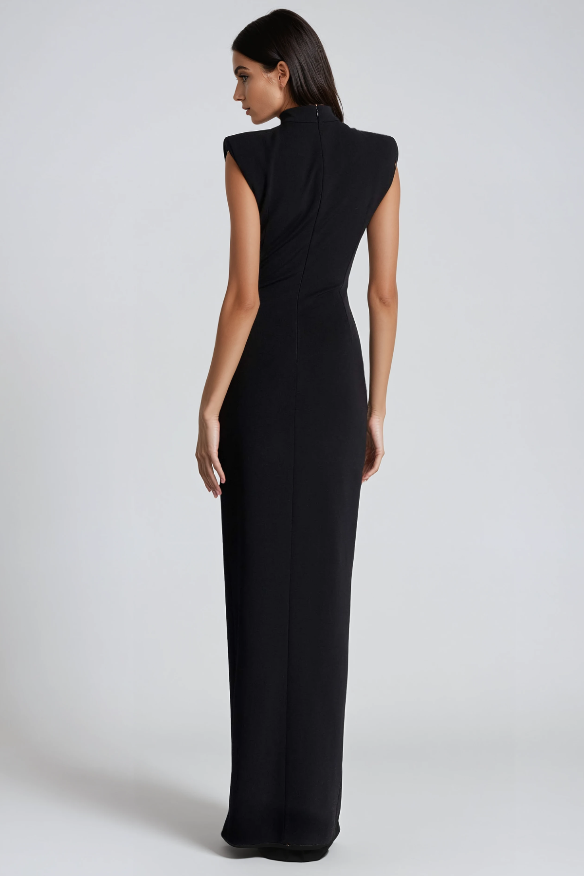 Herodotos Spilt Zipper Maxi Dress